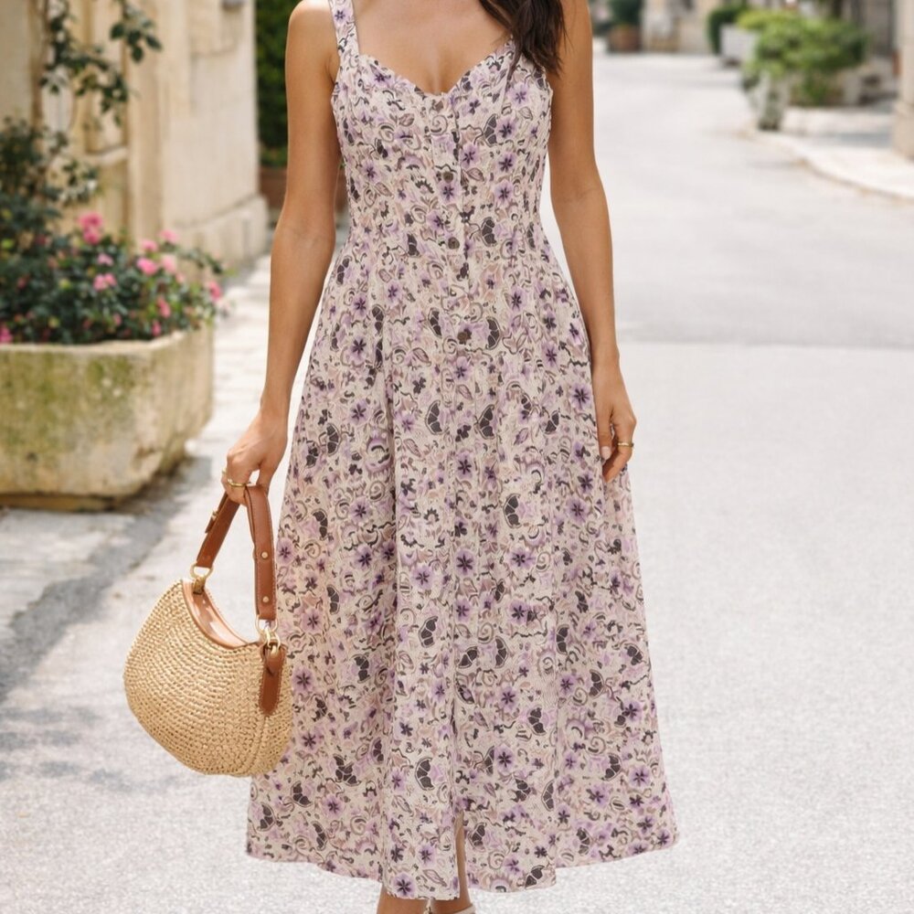 Z SUPPLY x EVEREVE Angel Eyes Floral Midi Dress – New with Tags